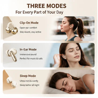 Auriculares inalámbricos de tres estilos: para dormir, para hacer deporte y para uso intrauditivo (3 en 1).