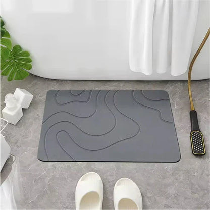 ALFOMBRA DE PIEDRA DIATOMITA😱😱😱😱 Pies secos en segundos.