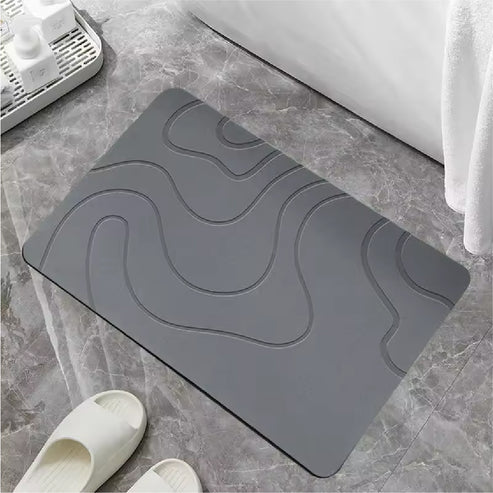 ALFOMBRA DE PIEDRA DIATOMITA😱😱😱😱 Pies secos en segundos.