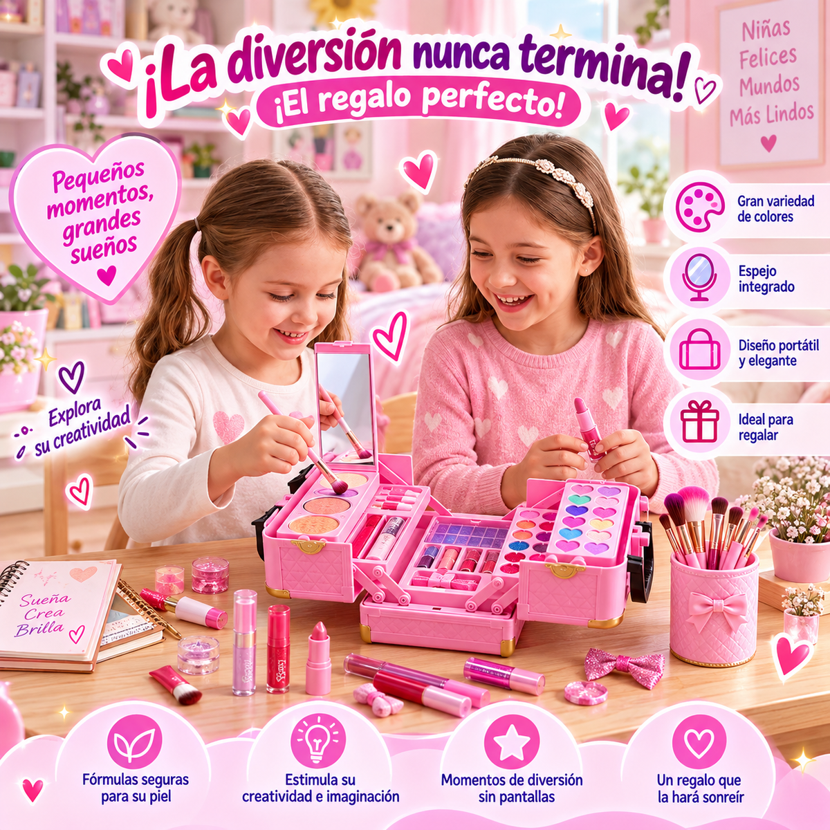 🎀 Cofrecito Mágico de Belleza™ ✨- ✨ Despierta su creatividad, estimula su imaginación y regálale momentos de diversión inolvidables. 💕