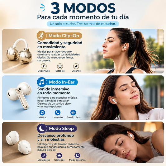 AudioFlex™  - Audífono 3 en 1