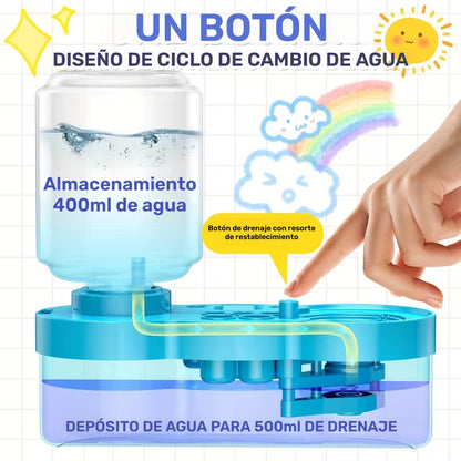 Limpiador de Pinceles Automático 6 en 1 🖌️+ Bandeja de pintura
