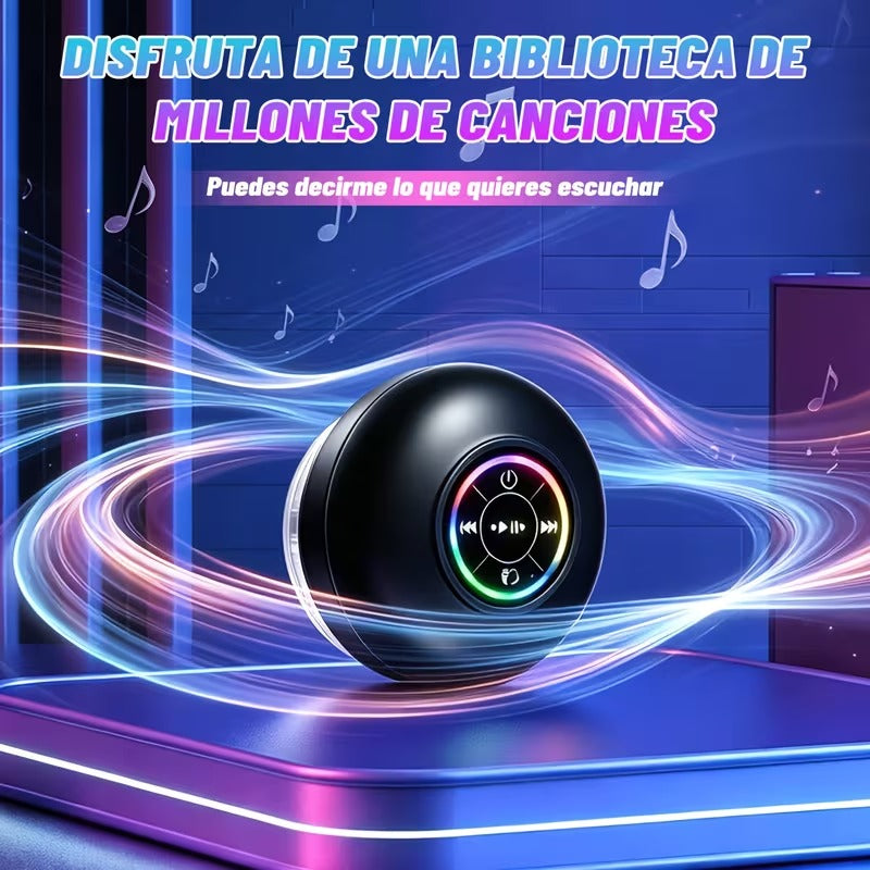 AquaBeat™ — Parlante Bluetooth para Ducha con Luz LED